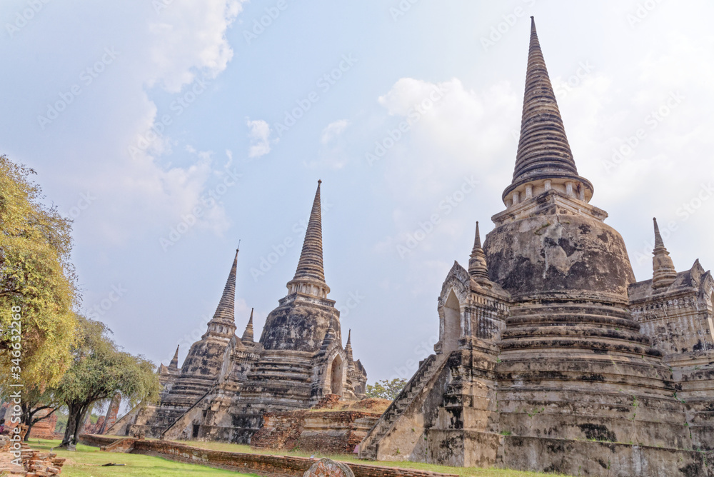 Ayutthaya archaeological Park, Wat Phra Si Sanphet - Thailand Ayutthaya archaeological Park, Wat Phra Si Sanphet - Thailand