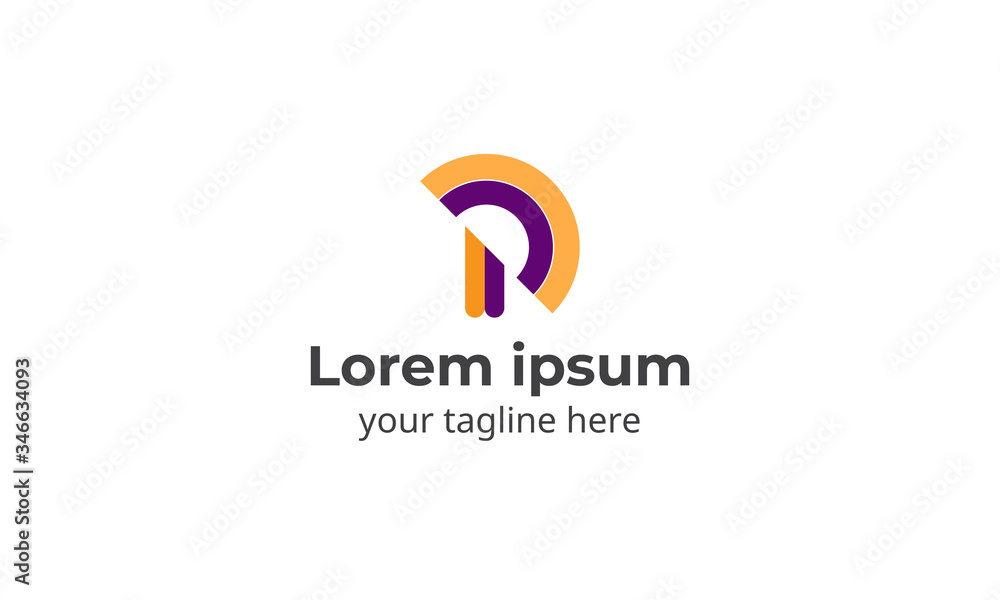 Modern logo vector design with P letter Modern logo vector design with P letter