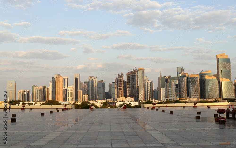Obraz premium vue panoramique sur Doha