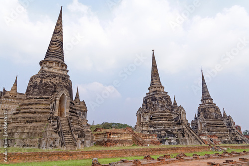 Ayutthaya archaeological Park  Wat Phra Si Sanphet - Thailand