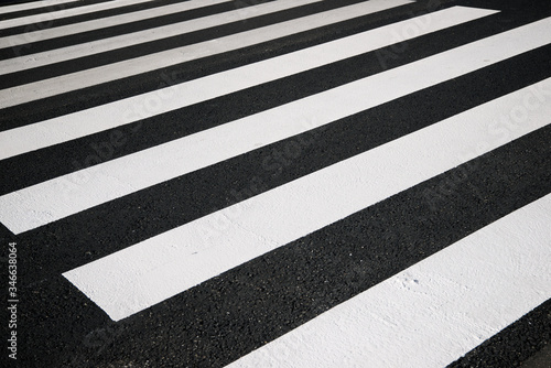Zebra crossing view