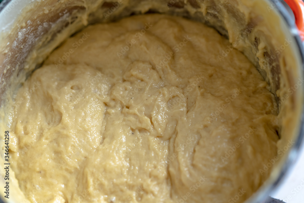Ready-made dough for baking sweet buns Ready-made dough for baking sweet buns