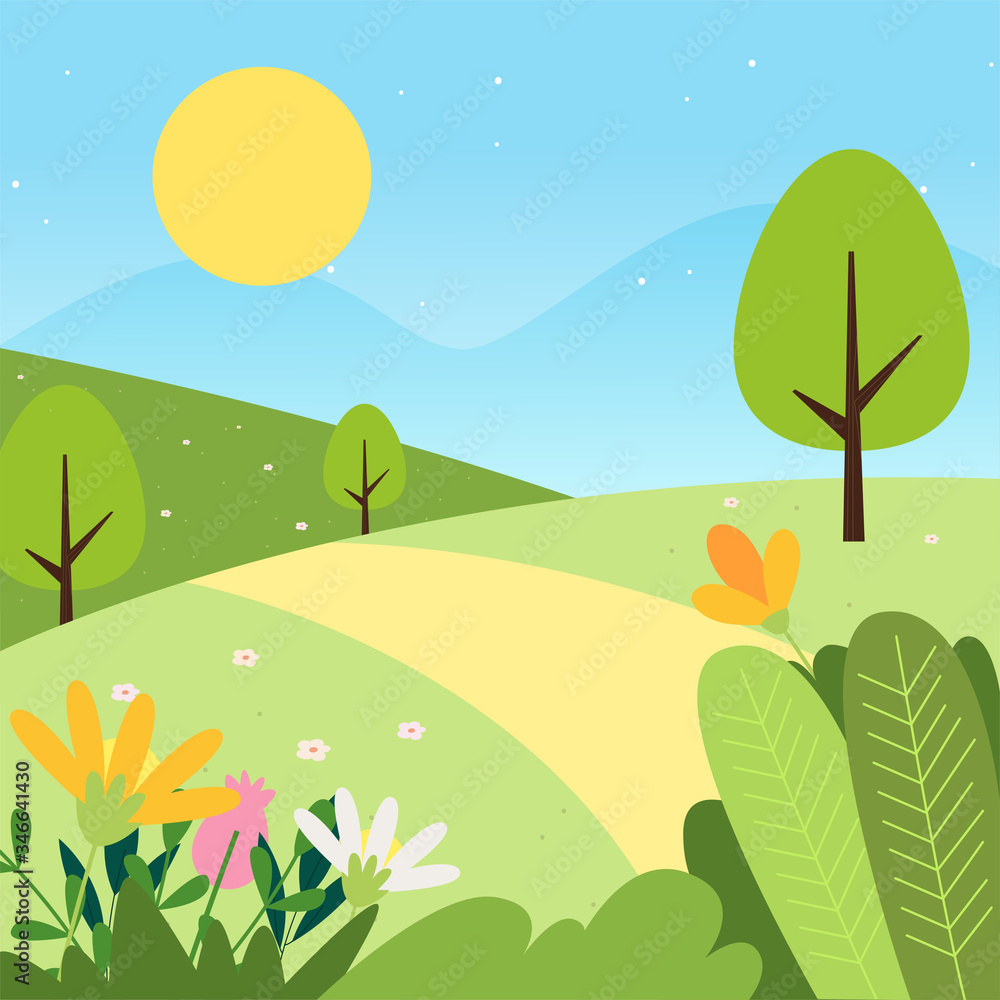 Obraz premium Beautiful natural landscape