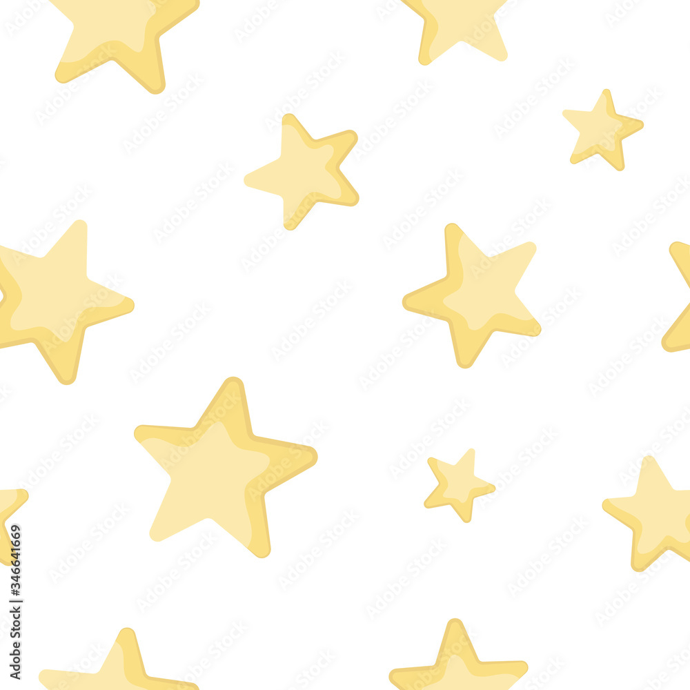 Vector abstract seamless background with yellow stars. Endless pattern. Great for paper, card, wallpaper, banner, fabric, interior. Vector abstract seamless background with yellow stars. Endless pattern. Great for paper, card, wallpaper, banner, fabric, interior.
