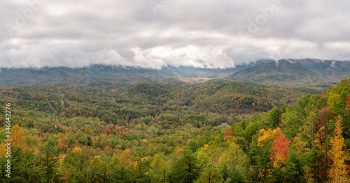 Smoky Mountain National Park in Autumn - Foothills parkway overlook