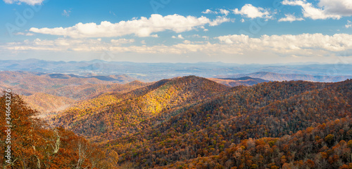 End of the season - Late Autumn Blue Ridge Parkway overlook in November