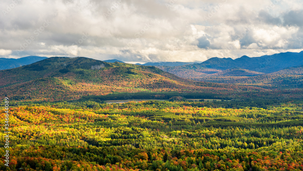 View from Mount Baker Peak  near Saranac Lake - Adirondack - New York