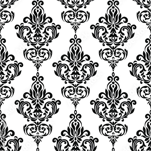  Oriental vector damask patterns for greeting cards and wedding invitations.