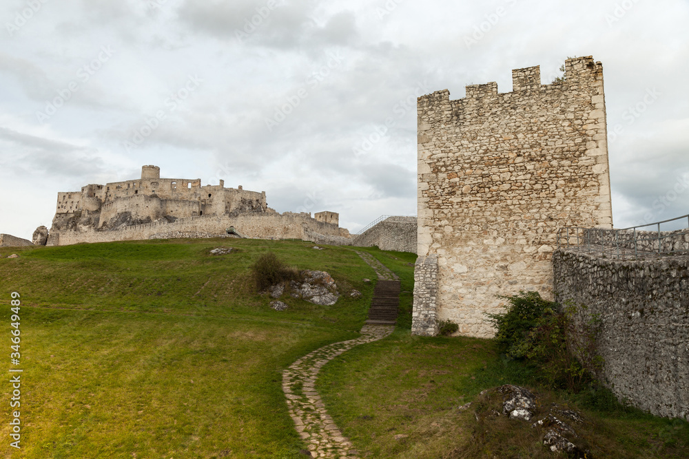 The ruins of Spis Castle in eastern Slovakia The ruins of Spis Castle in eastern Slovakia