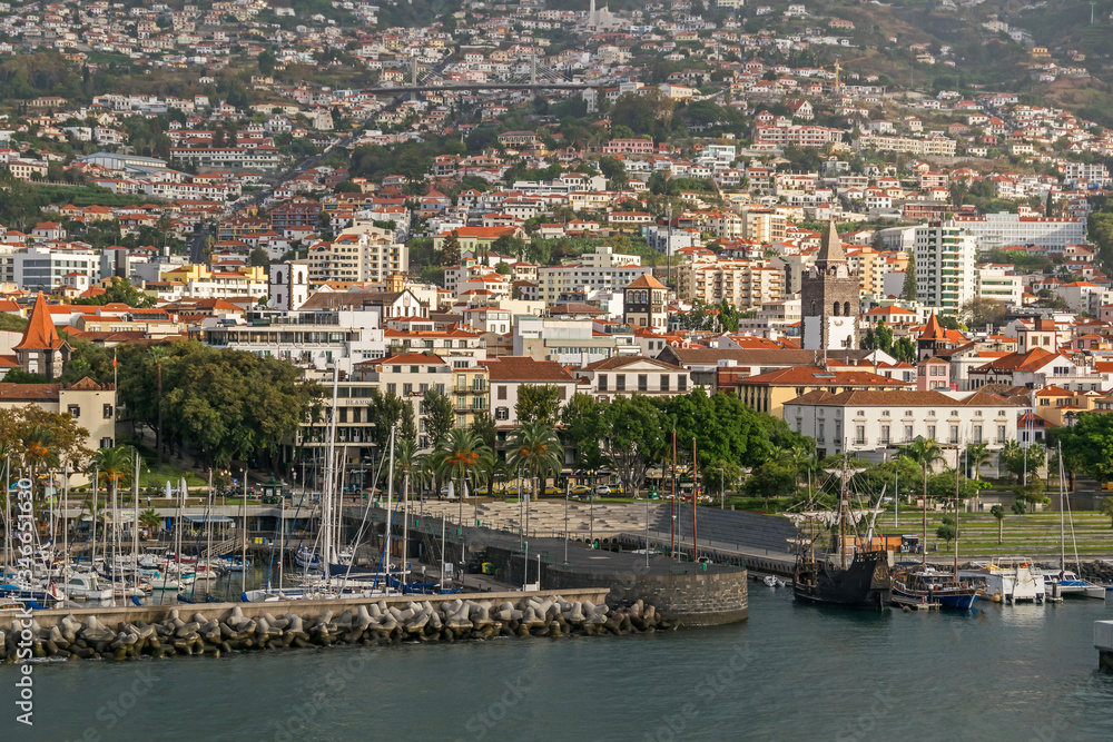 Cityscape of Funchal, Madeira, Portugal