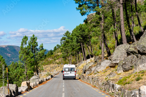 Wallpaper Mural car on road in the mountains Torontodigital.ca