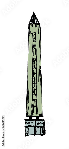 istanbul sultanahmet obelisk graphic design vector art