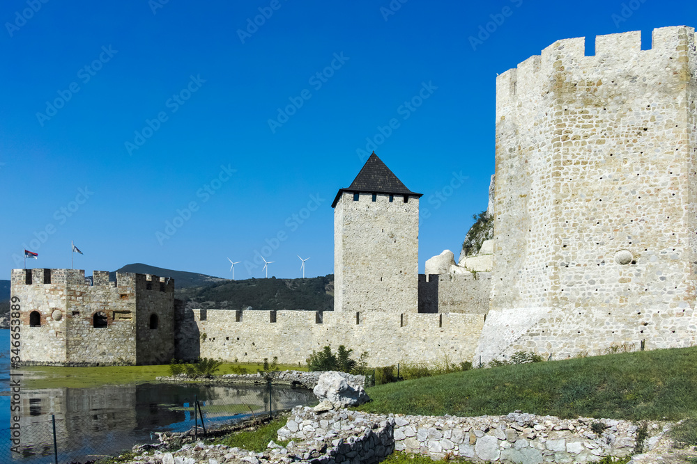 Golubac Fortress at Danube River, Serbia