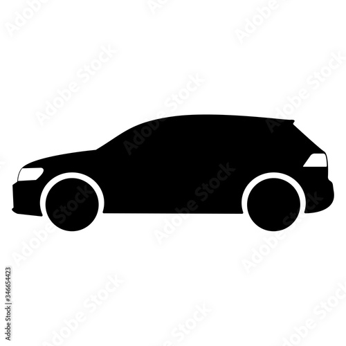 Black suv icon. Vector illustration. Car icon .Black car icon .