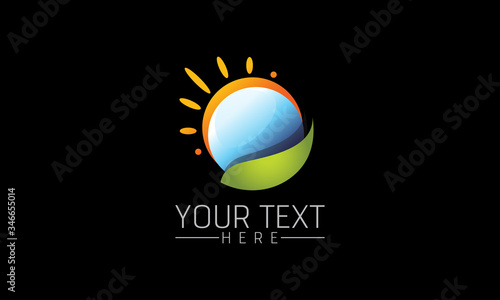 Sun Abstract Logo Design 