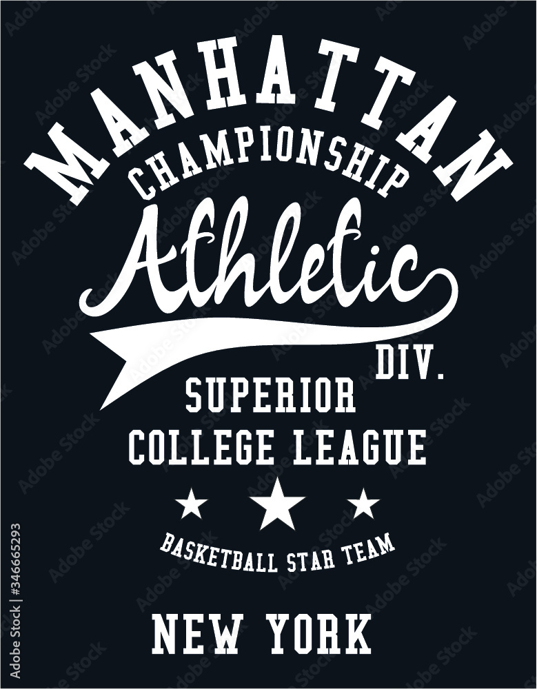 New york college style print embroidery graphic design vector art New york college style print embroidery graphic design vector art