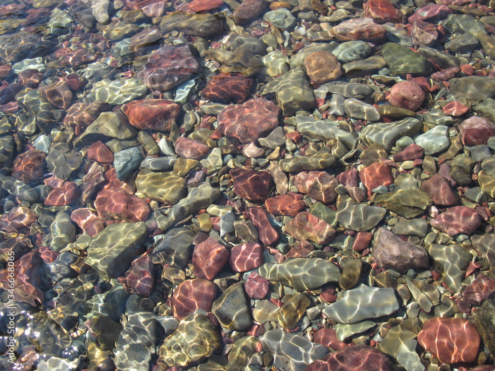 rocks in a river