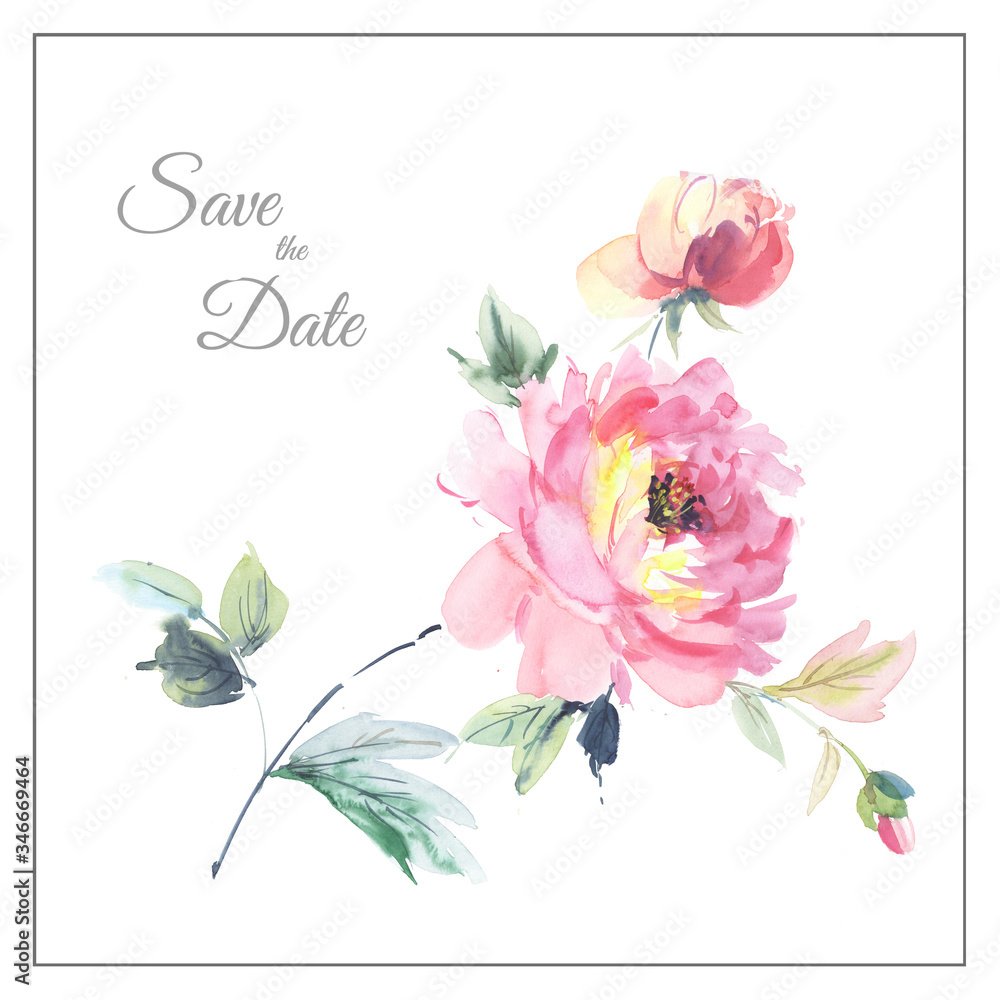 Watercolor flowers illustration Watercolor flowers illustration