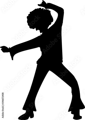 Funk Soul music dancer print embroidery graphic design vector art