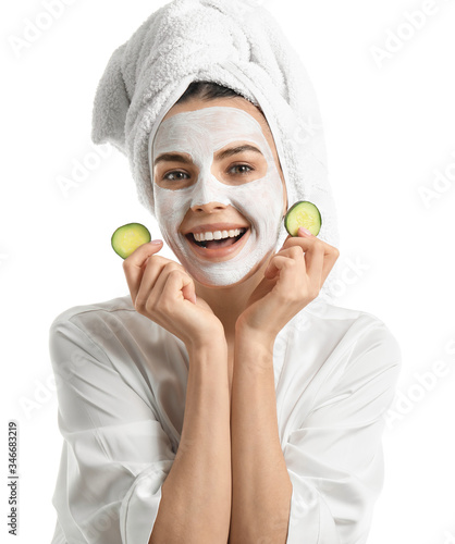 Beautiful young woman with ...
