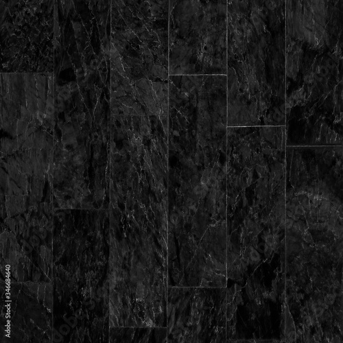 Black marble patterned texture background. abstract natural marble black and white for design. © peekeedee