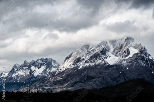 Rocky Mountains with snow © JULIETA