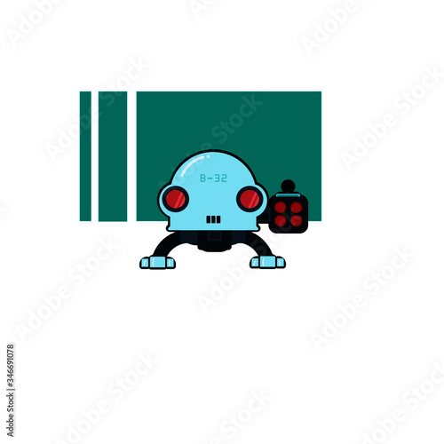 Robot vector character