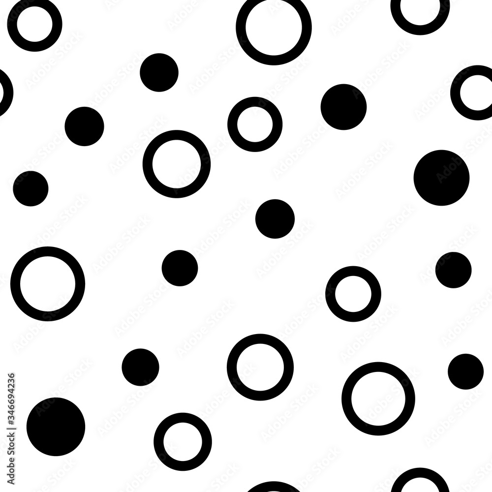 Circles seamless pattern. Random dots texture background. Circles seamless pattern. Random dots texture background.