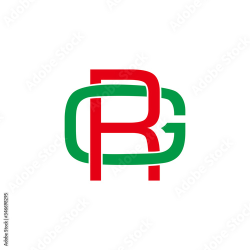 Free Download letter gr simple geometric linked overlapping design symbol logo vector - GFXLoad