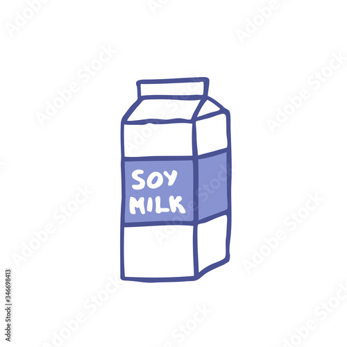 soy milk doodle icon