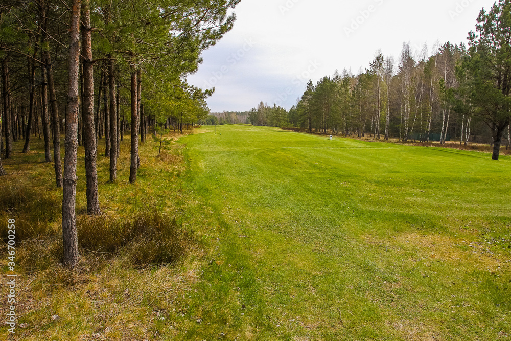Obraz premium Golf course panoramas and infrastructure