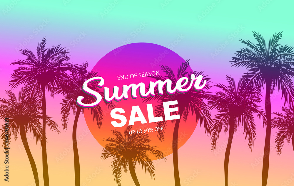 Summer sale background concept , Summer sale