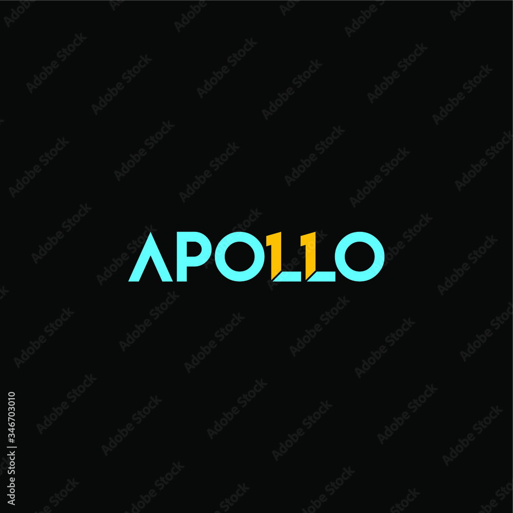Obraz premium apollo11 letter original monogram logo design
