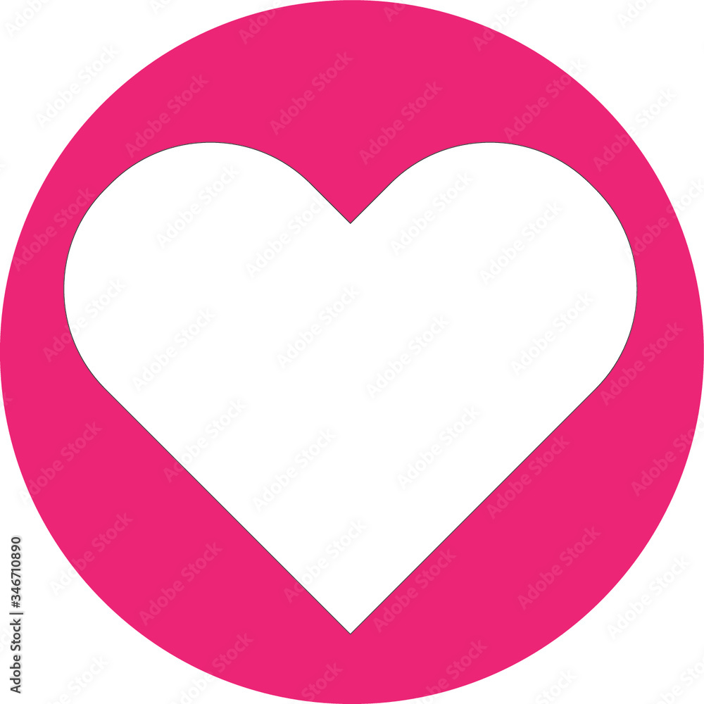 pink heart emoji vector Stock Vector | Adobe Stock