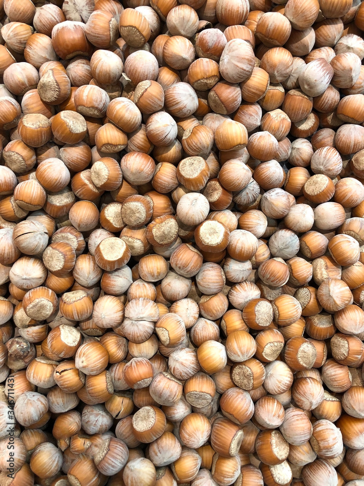 photo many nuts on the counter supermarket photo many nuts on the counter supermarket