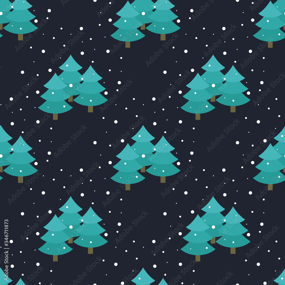 Christmas trees seamless pattern Christmas trees seamless pattern