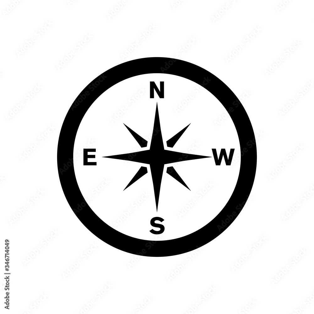 compass icon vector design template compass icon vector design template