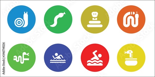 crawl icon set