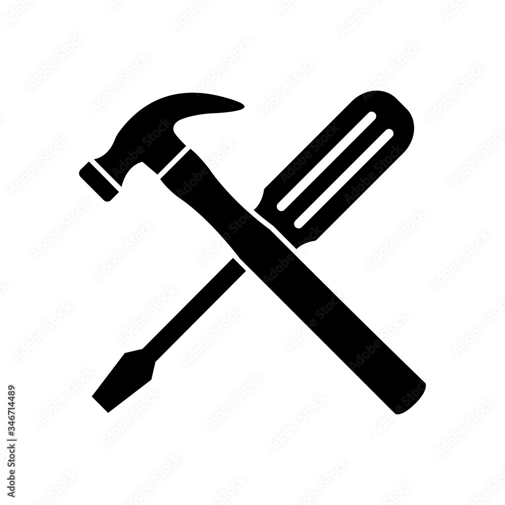 hammer icon vector design template hammer icon vector design template