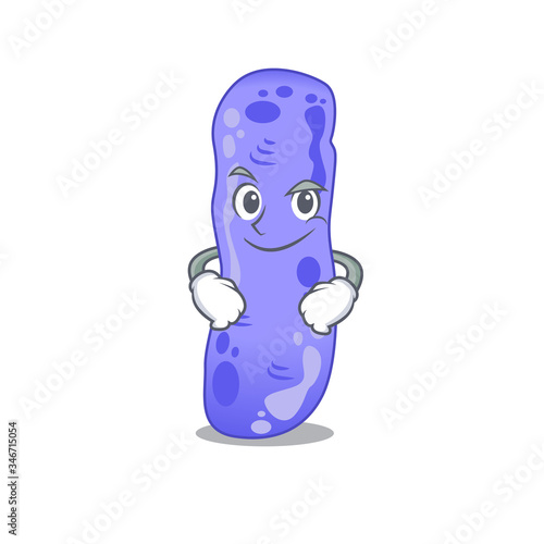 A mascot design of legionella having confident gesture
