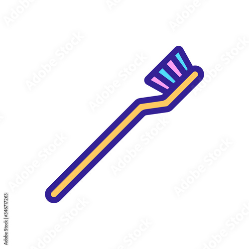 mechanical tooth brush icon vector. mechanical tooth brush sign. color symbol illustration