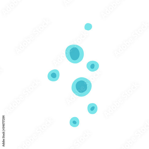 soap bubbles doodle icon photo