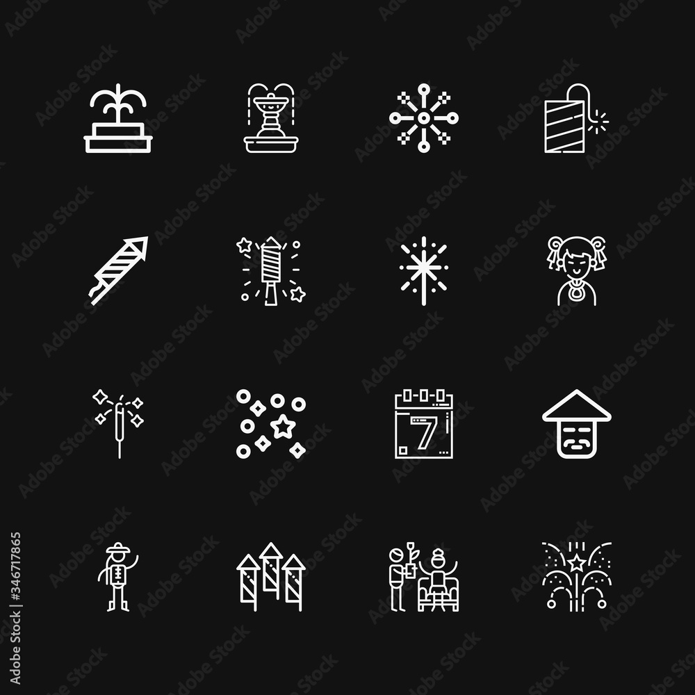 Editable 16 fireworks icons for web and mobile Editable 16 fireworks icons for web and mobile