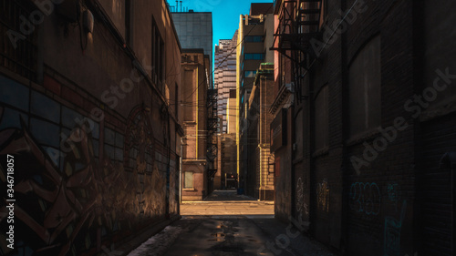 narrow street in Toronto