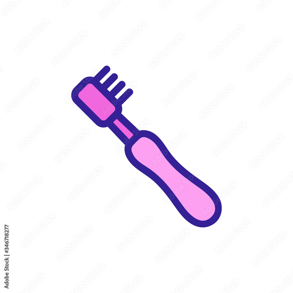 toothbrush with wide handle and cloves icon vector. toothbrush with wide handle and cloves sign. color symbol illustration toothbrush with wide handle and cloves icon vector. toothbrush with wide handle and cloves sign. color symbol illustration