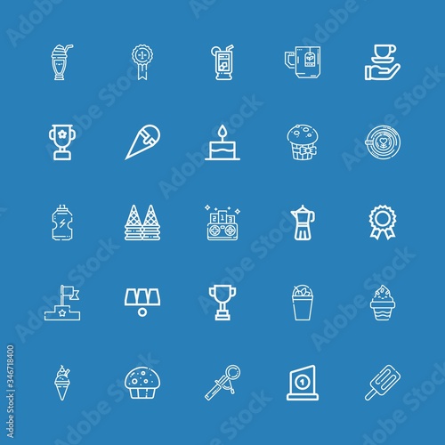 Editable 25 cup icons for web and mobile