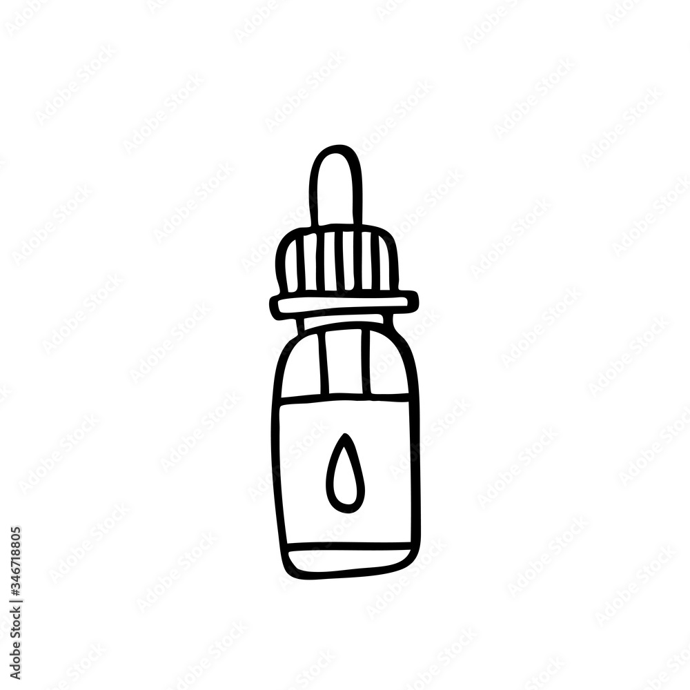 e-liquid, vape liquid doodle icon e-liquid, vape liquid doodle icon