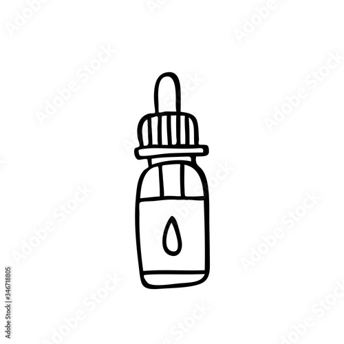 e-liquid, vape liquid doodle icon