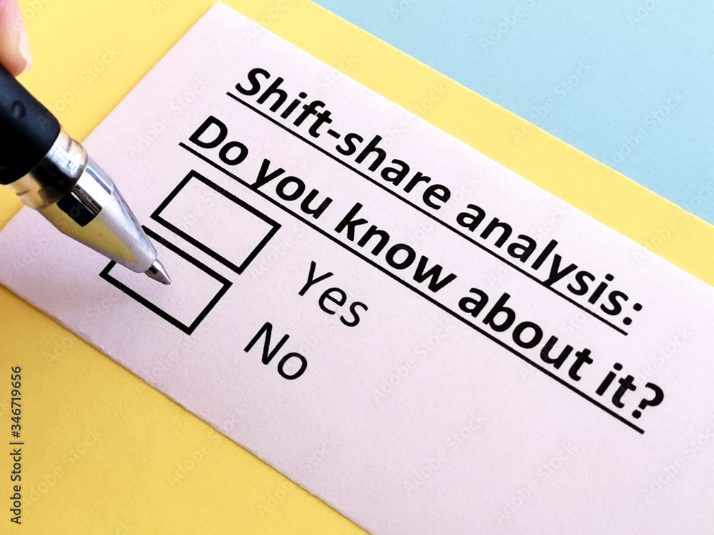 One person is answering quetion about shift- share analysis. One person is answering quetion about shift- share analysis.