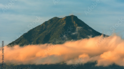 clouds over mountain